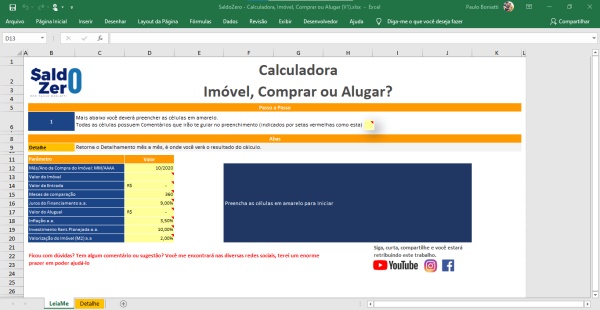 planilha_imóvel_comprar_ou_alugar